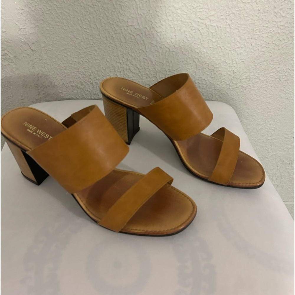 Nine West brown leather sandals